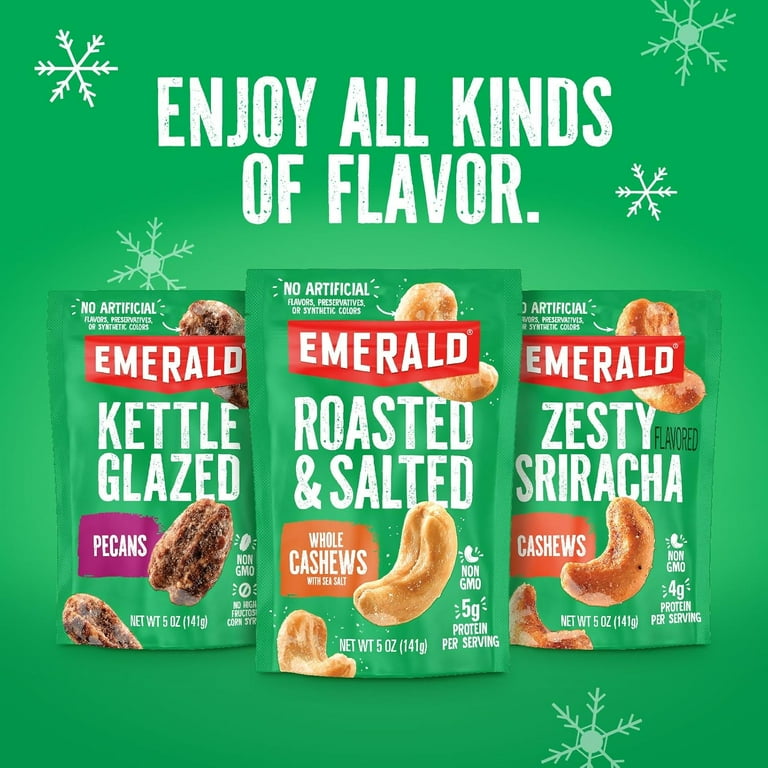 Emerald Nuts Sugar Cookie Cashew & Cinnamon Toffee Pecan (Variety