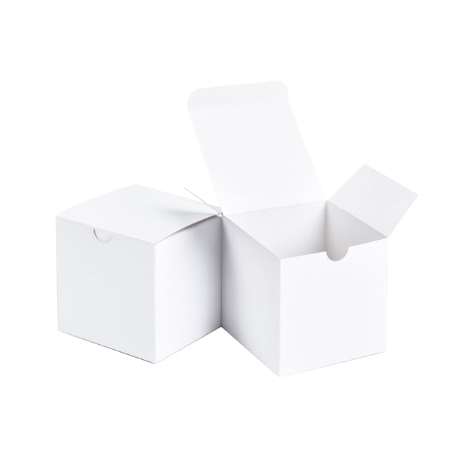 Caja de regalo SHIPKEY de cartón blanco de 20 x 20 x 20 cm (paquete de 10)