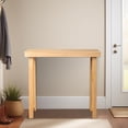 thumbnail image 3 of IVV Console Table - Farmhouse Living Room Sofa Table, Solid Pinewood Hall Table, Foyer Display Table, for Entryway Small Space - 35.8"L x 12"W x 31.9"H, Wood Color, 3 of 10