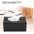 thumbnail image 3 of Wooden Cover Rectangular, Tissues Box Holder Facial Paper Container Napkin Holder for Living Room Bedroom Kitchen(Black), 3 of 8
