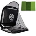 thumbnail image 1 of Spornia SPG-7 Standard Golf Practice Net Bundle – 7'x7' Portable Hitting Net with Tri-Turf Mat & Side Net Extension for Indoor/Outdoor Training, 1 of 4