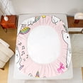 thumbnail image 5 of Homewish Cartoon Unicorn 4pcs Bed Sheets for Kids Teens,Kawaii Rainbow Animal King Sheets,Dreamy Princess Super Cozy Sheet Set,Super Cozy Room Decor, 5 of 7