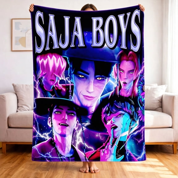 Premium Custom Flannel Blanket Personalized Soft Cozy Throw Blanket All Season Washable For Sofa Couch Bed Gift Home Décor - Kpop Fantasy Warrior 19 50x60