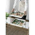 thumbnail image 3 of A&B Home Floral Pattern Square Decorative Tray Set of 2, 3 of 5