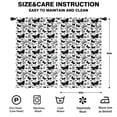 thumbnail image 2 of Blackout Kids Curtains,White Butterfly Black Silhouette Pattern Childrens Insulated Curtains Set Of 2,Bedroom Essentials,Toddler Room Decor 52"x84", 2 of 5