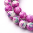 thumbnail image 3 of 1strand Ocean White Bead Strands Round Dyed Deep Pink 10mm Hole: 1mm about 40pcs/strand 16.3 inch(415mm), 3 of 3