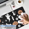 thumbnail image 4 of Long Mouse Pads for Desk,Halloween Ghost Pumpkin Pattern Desk Mats on Top Of Desks, Desk Mouse Pad Extra Large with 3mm Non-Slip Base and Stitched Edge for Gaming,Office,Work,Home 35.4x15.7in, 4 of 5