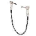 thumbnail image 3 of 11.8in Instrument Instrument Cable Guitar Cable Cable Weave Copper Pedal Cable Patch Leads with  Manufacturing Quality and Ultra Low Capacitance, 3 of 7