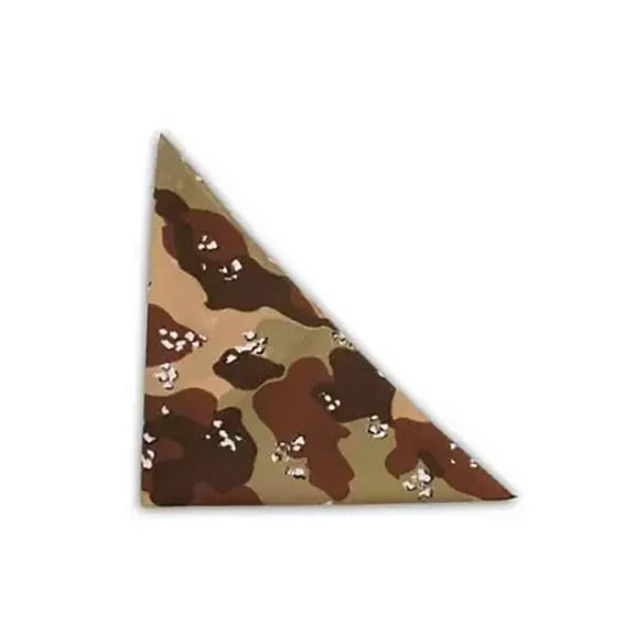 New Camoflauge Woodland Style Color Cotton Bandanas, Brown Camo