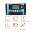 thumbnail image 2 of Controlador solar MPPT con pantalla LCD y doble USB, 12 V, 24 V, cargador de panel solar automático, regulador con carga (60 A), 2 of 5
