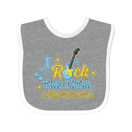 

Inktastic I Rock This Extra Chromosome Down Syndrome Awareness Gift Baby Boy or Baby Girl Bib