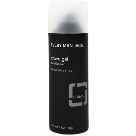 Every Man Jack Shaving Gel Frangrance Free, 7 OZ (Pack of 3)