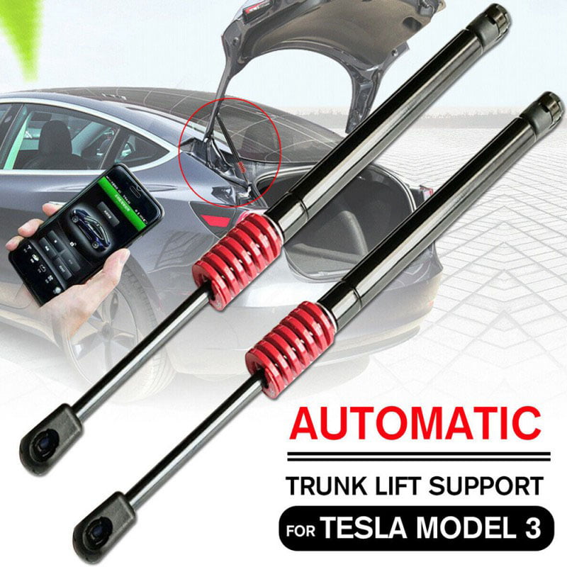 Pack of 2 Tesla Model 3 Trunk Lift Struts Rear Trunk Liftgate Supports with Gas Spring and Stainless Steel Washer Front Lift Support 