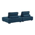 thumbnail image 4 of Tufted Loveseat Sofa Set, Fabric, Navy Blue, Modern Contemporary Urban Design, Living Lounge Room Hotel Lobby Hospitality, 4 of 6