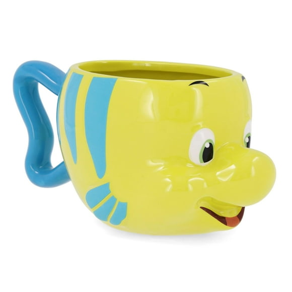 Taza Silver Buffalo La Sirenita Flounder, 600 ml, cerámica