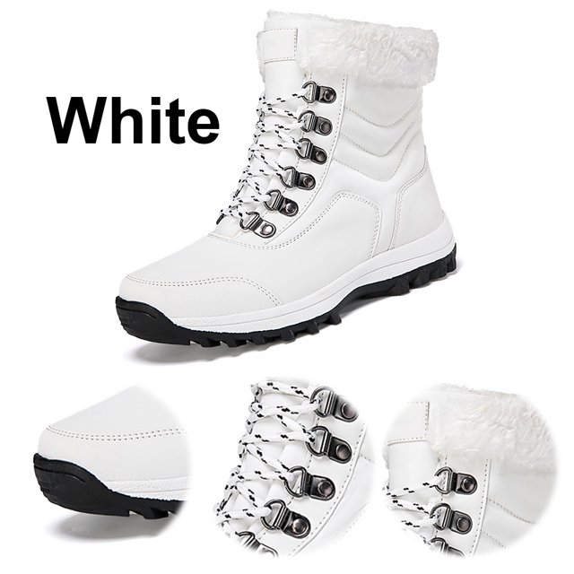 Botines Tobillo Botas Nieve Invierno Mujer Con Cordones para Interior Al Aire Libre