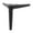 5"Black, variant on Stainless Steel Legs for Furniture Metal Furniture Feet, Modern Style Replacement Sofa Legs, Short Cabinet Legs with Non Slip Rubber Pads 5" 6" 7" -Waterproof Rust-Proof,1Pc,5"Sliver