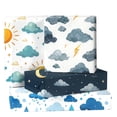 thumbnail image 2 of Natural Weather Packaging Paper 12 Sheets of Packaging Paper with Blue Sky and White Clouds Pattern Gift Wrapping Paper for Birthday Parties and Baby Baptism Parties, 2 of 8
