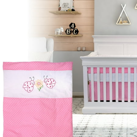 Bebelelo 5 Pieces Bedding For Baby Pink And White With A