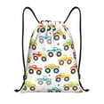 thumbnail image 1 of Xecao Cartoon Monster Trucks Pattern Sports Drawstring Backpack - String Swim Gym Bag with Wet Proof Pocket for Women&Men-Medium, 1 of 6