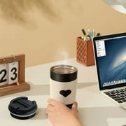 CSSJKYJ Topadorn Reusable Mug Lid - Suitable for Ceramic Coffee Travel Tea Latte Cups, Black