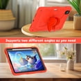 thumbnail image 5 of FJLBDE Case for iPad Pro 11 Inch 2022/2021/2020/2018 with Butterfly Stand, Heavy Duty Rugged Protective Cover with Shoulder Strap for Kids Girls, Red, 5 of 7