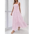 thumbnail image 3 of PRETTYGARDEN Womens Summer Casual Maxi Dresses Striped Square Neck Sleeveless Boho Flowy Sundress Beach Vacation Clothes, 3 of 7