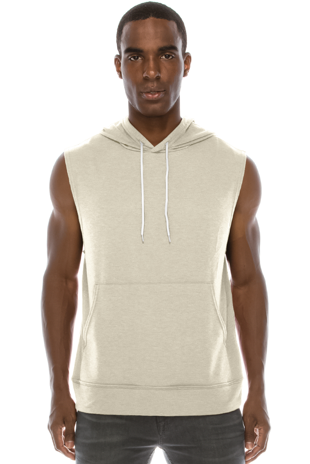 lightweight sleeveless hoodie