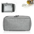 thumbnail image 4 of Octpeak Portable Insulin Cooler Bag Organizer Insulation Cooling Pouch Case, Travel Insulin Bag(Gray), 4 of 8