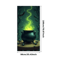 thumbnail image 5 of Green Smoke Halloween Cauldron Banner Spooky Spider Potion for Halloween Party Haunted House Decoration, 5 of 9