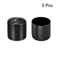 thumbnail image 2 of Uxcell 5Pcs Tapones de goma 1 5/8" (41mm) ID Cubierta de tapa de tubo redondo de vinilo color negro, 2 of 5