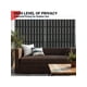 thumbnail image 4 of 72-pulgada high x 47-pulgada de anchura metal privacy screen: outdoor privacy screens y panels, freestanding decorative fence patio, lawn, garden, deck, balcony - home outdoor divider con stand, 4 of 7