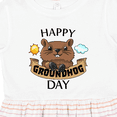 thumbnail image 4 of Inktastic Happy Groundhog Day Cute Girls Toddler Dress, 4 of 5