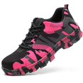 thumbnail image 2 of Luolocsn Chaussures de Travail pour Femmes Camouflage à Embout d'Acier Chaussures de Sécurité Chaussures Anti-Perforation Espadrilles Roses 38/8 Femmes/6 Hommes, 2 of 4