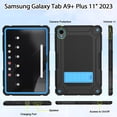 thumbnail image 6 of SUPNICE Case for Walmart Onn 12.1" Tablet Pro 2024(Model:100146663) with Pencil Holder & Kickstand,Shockproof Anti-Slip Protective Case for Onn 12.1" Tablet Pro 2024,Black and Blue, 6 of 7
