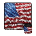 thumbnail image 2 of HELLHERO Sewing Machine Pad Storage Bag Premium Fabric Durable Dustproof for Thanksgiving, United States Flag, 2 of 5