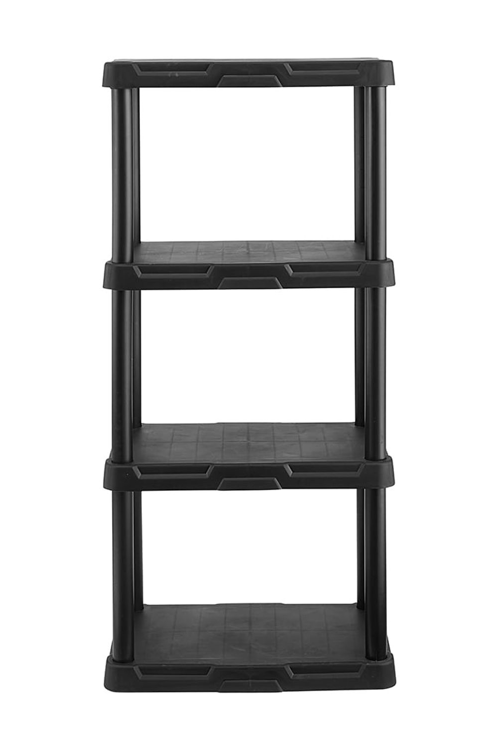Hyper Tough 4-Shelf Plastic Storage Unit, Black photo 1