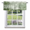 thumbnail image 2 of Vintage Green Texture Valances for Windows,Kitchen Valance Rod Pocket Short Curtain, Farm Retro Shabby Wall Art Valance Curtain Window Valances for Bedroom Bathroom Living Room 60x18in, 2 of 9