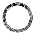 thumbnail image 1 of Inserto de bisel de cerámica para reloj, accesorio protector, número de repuesto, inserto de bisel de reloj para tienda, fuente blanca, fondo negro, 1 of 10