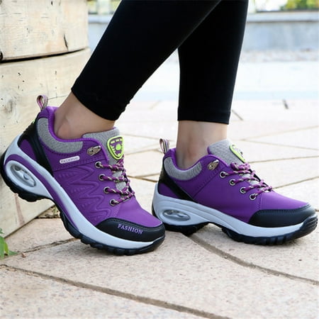

KUNPENG-Women New Black High Quality Suede Leather Casual Shoes Air Cushion