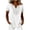 White, variant on Staron Women's Casual V Neck Short Sleeve Blouse Loose Fit Textured Button Down Shirt with Eyelet Detail Spring Summer Top, Beige L