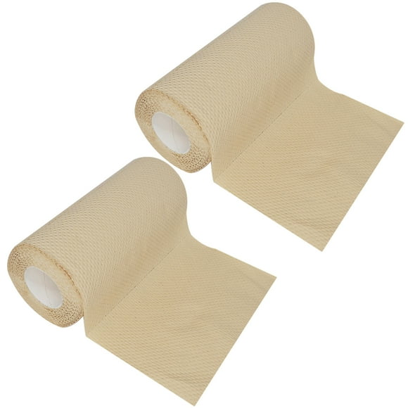 2 rollos de papel absorbente de aceite Papel secante de aceite degradable Toalla de mano Paño de cocina absorbente Toallas de papel para platos Papel de aceite espesante para el hogar Cocina Hotel