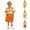 Orange, variant on FYEGRE Boys Outfit with Short Sleeve Top, Casual Shorts & Socks, Cute Playful Ensemble for Spring/Summer, Family Gatherings & School Events Green 13-14 Years