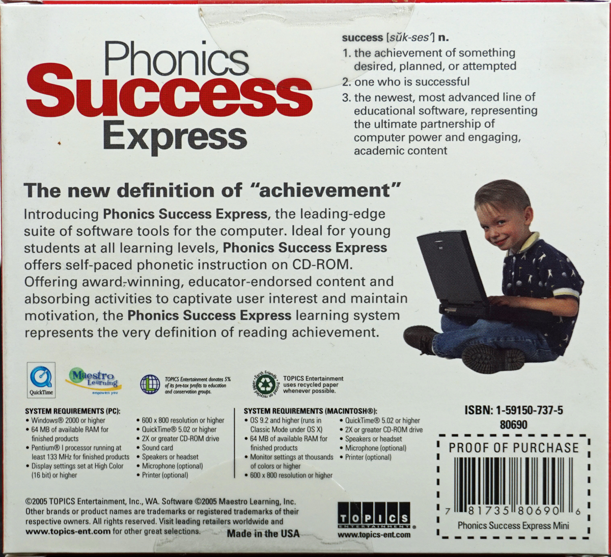 Phonics Success Express (Ages 5-9) Grades K-4 - The New Definition of Achievement on CDRom - image 2 of 2