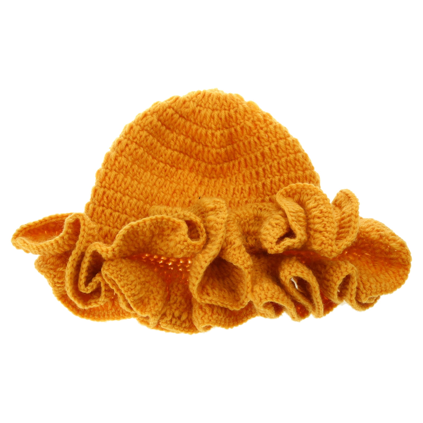 lanema Adult Crochet Bucket Hat Handmade Ruffled Brim  display picture 1