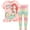 Ariel Pink Multicolor, variant on Frozen Elsa T-Shirt and Leggings Outfit Set (Little Girls)