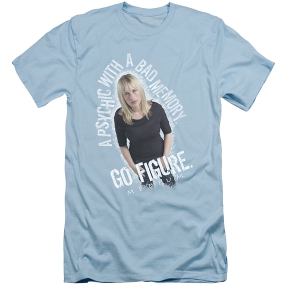 Medium Go Figure Adult 30/1 T-Shirt Light Blue