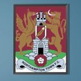 thumbnail image 1 of Cuadros Decorativos 5D bricolaje taladro redondo completo diamante pintura Northampton Town fútbol Club decoración Wdftyju embutido en tela, 1 of 9