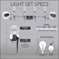 thumbnail image 4 of Wintergreen Lighting G50 OptiCore Heavy Duty Shatterproof Warm White LED Pathway Light Kit, 25 Lights, 25 ft, 4 of 7
