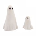 thumbnail image 4 of Halloween Ghost Figurines Set of 2, Cute Spooky Resin Ghost Decorations for Indoor Tabletop, Desk, Porch & Party, 4 of 4